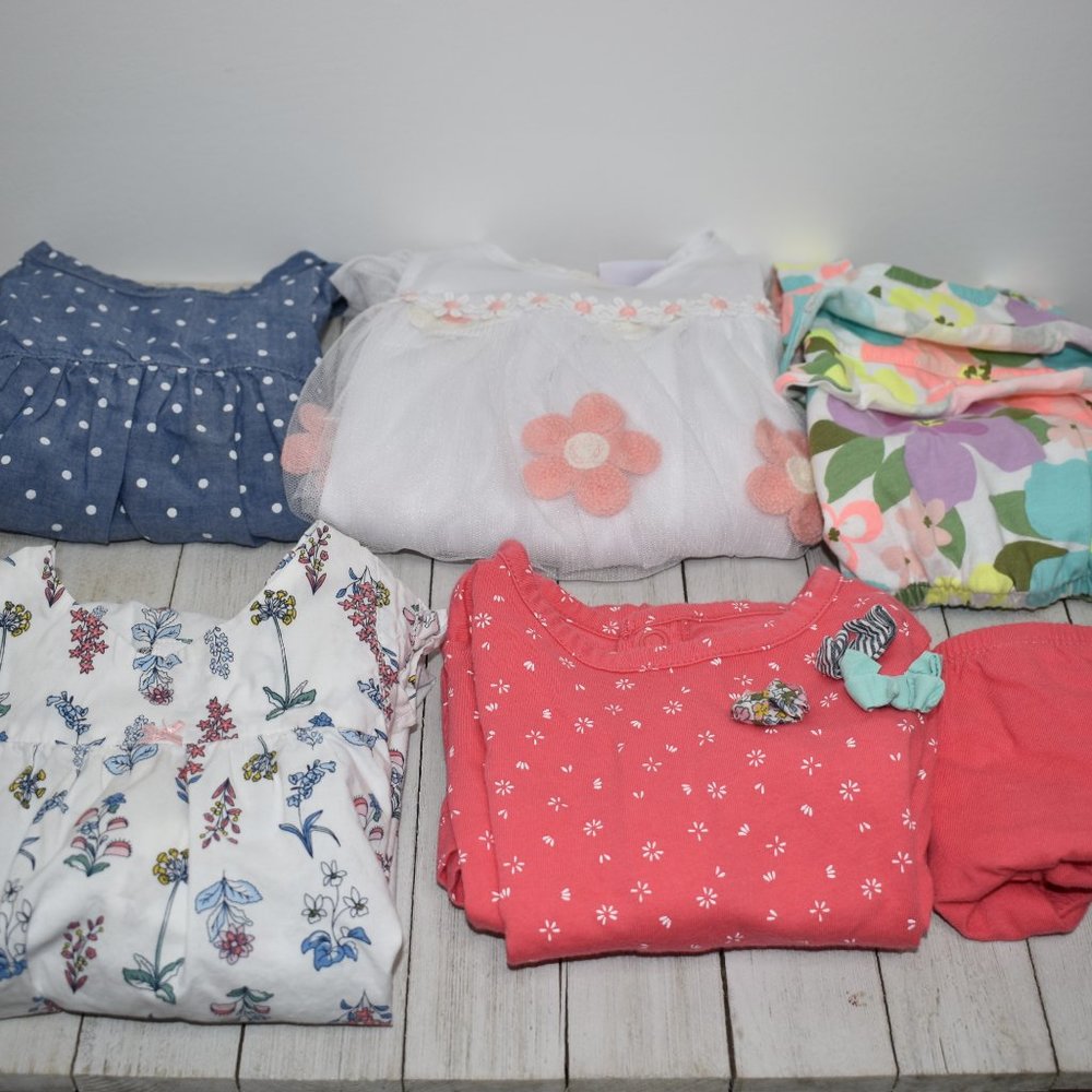 6 Piece Lot of Girl Toddler Clothes 18 Months